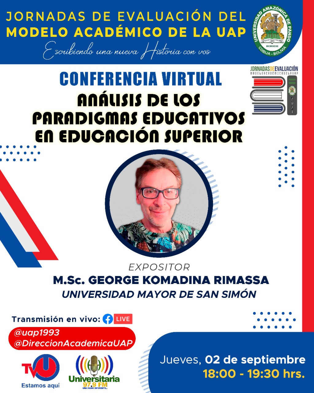 CONFERENCIA VIRTUAL: "ANÁLISIS DE LOS PARADIGMAS EDUCATIVOS EN LA EDUCACIÓN SUPERIOR"